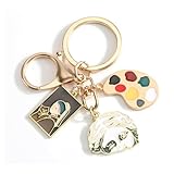 MUCOOS Artistic Painting Keychain Art Supply Keyring Gift for Women Artists Painters and Creative Souls