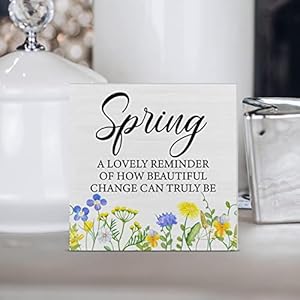 Springalovelyreminderwoodenboxsignfarmhousespringwoodboxsignartblocksdeskdecorrusticsignsforshelftabletophomedecoration5x5inch Urban Country Home Decor Spring a lovely reminder wooden box sign farmhouse spring wood box sign art blocks desk decor rustic signs for shelf tabletop home decoration 5 x 5 inch urban country home decor