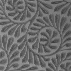 Cool Tools - Flexible Texture Tile - Fiddlehead Fern Embossed - 4\" X 2\"