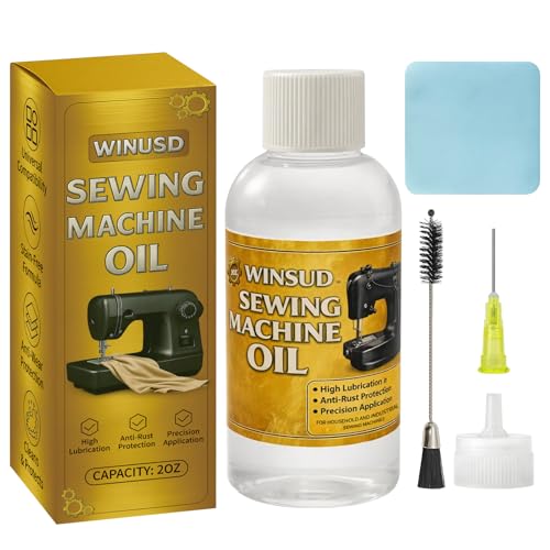 WINUSD Sewing Machine Oil 2oz, Sewing Machine Accessories Lubricant Kit