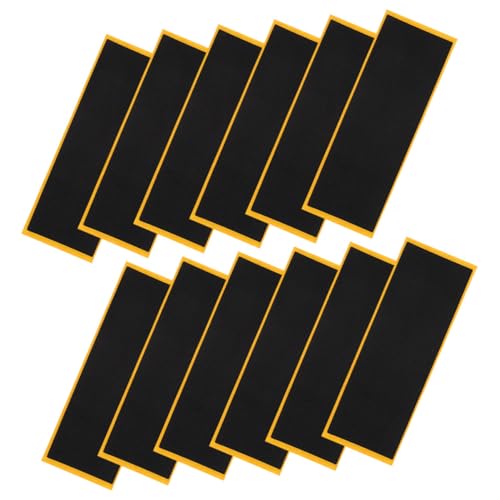 Orfofe 12 Piezas Cinta Adhesiva Antideslizante Espuma Para Fingerboard Accesorio Skate Monopatín Dedos Negro Duradera Y Fácil De Aplicar