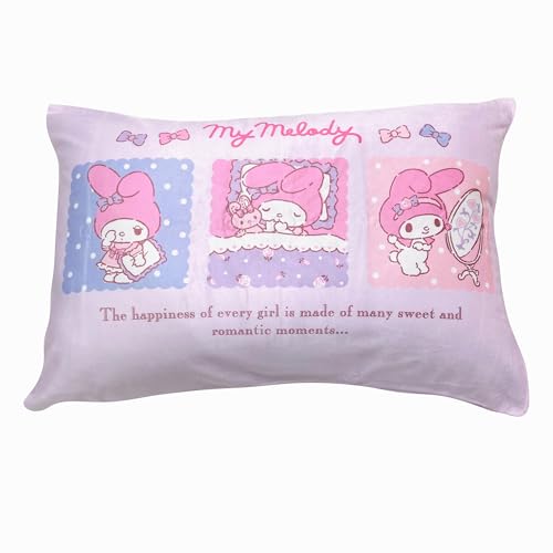 MORIPiLO マイメロディ 枕カバー サンリオキャラクターズ 43x63cm なめらかマイクロファイバー 洗える 可愛い 子供 大人兼用 グッズ ピンク まくらのモリシタ 415791
