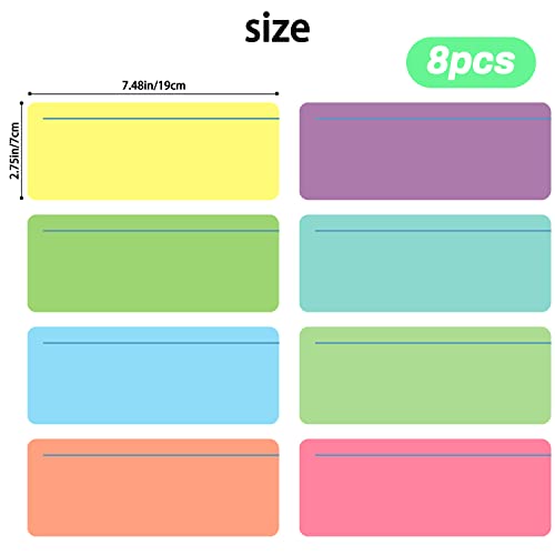 8 Pcs Reading Rulers Dyslexia Guided Reading Strips Dyslexia Tools Colored Overlays Reading Strips With Line For Kids To Reduce Visual Stress #TOP1