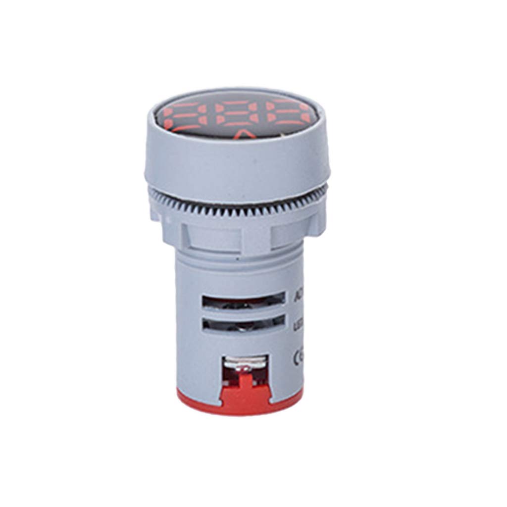 Practical Round Voltmeter Gauge Electrical AC50-500V Diameter 22mm Digital Display Voltmeter Practical Round