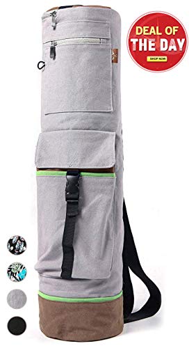 Heathyoga Yoga Mat Bag Full-Zip Exercise Yoga Mat Carry Bag - Mufti-Functional Inner/Outer