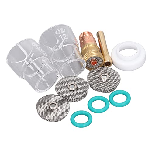 Generic Tig Welding Torch Glass Cup Cover Small Air Screen Kit Wp17 Set Accessories 11Pcs Collet Gas Mug Tig Welding Equipment, Genericua5t8xe37y