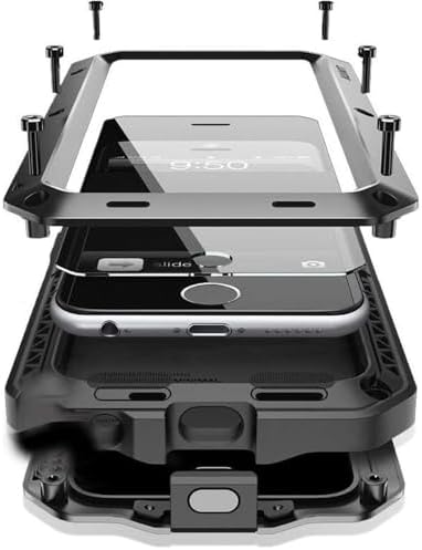 for iPhone 16 Pro Max Case Heavy Duty Metal Shockproof Tough Armour