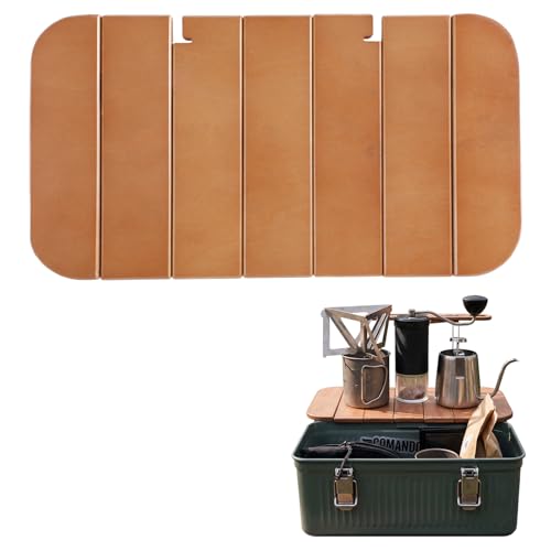 Mesa de Madera Acellegic TUR2739 Compatible con Lunch Box 10qt Portátil para Camping y Picnic (7.3 x 13.6 x 0.4 Pulgadas)