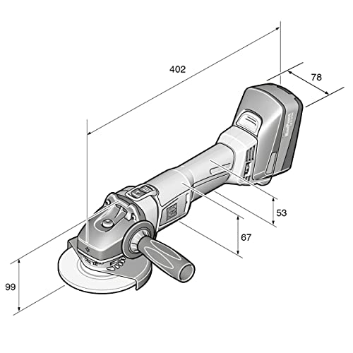 Fein Ccg 18-125 Bl Cordless Angle Grinder - 5-Inch Diameter, 18 Volts, 5.2 Ah Battery Capacity, 2500-8500 Rpm No Load Speed, 5/8-11-Inch Mounting Thread - 71200261090 #TOP5