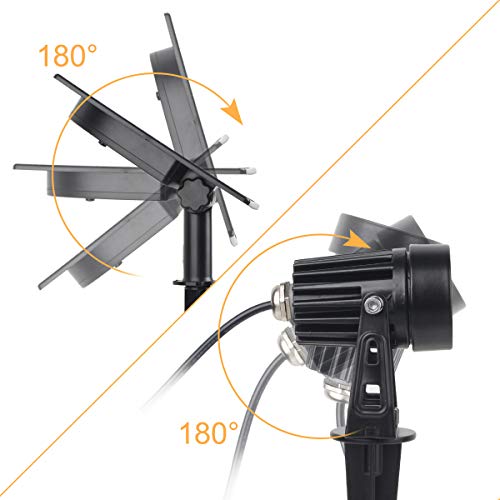 T-Sun Rgb Solar Spotlights Outdoor, 5W Solar Lights With 4 Pack Headlights, Ip65 Waterproof Color Changing Spot Lights Outdoor Security Wall Lights For Garden, Yard, Driveway, Pool Area(Rgb) #TOP6