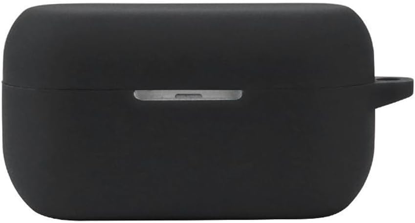 2 Pack DAYJOY Soft Silicone Protective Case Cover Compatible with Panasonic Technics EAH-AZ80 Earbuds, Protective Skin Sleeve with Key Chain (Black+Blue) - Image 2