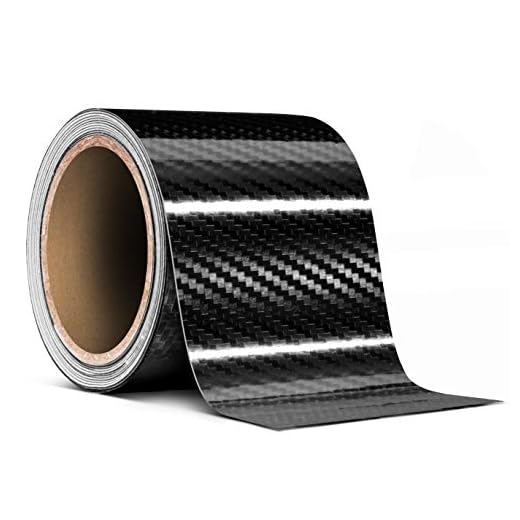 VViViD High Gloss Epoxy Black Carbon Fiber Vinyl Detailing Wrap Tape DIY Roll (3 Inch x 20ft)