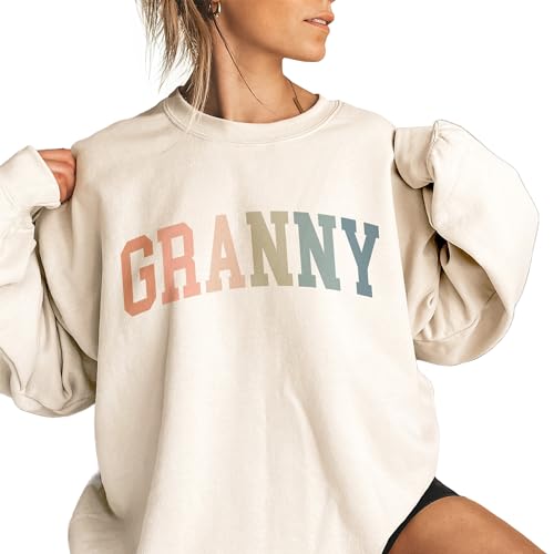 Boho Granny Sweatshirt, Gifts For Women, Granny New Grandma Sweater, Mother's Day Shirt, Pregnancy Announcement Gift, Long Sleeve Unisex Crewneck Sweatshirt
