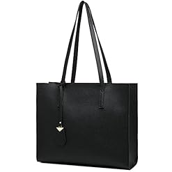 Handtasche Damen Groß Shopper Tasche Mode Schule Arbeit Freizeit Henkeltasche mit Reißverschluss (A-Black)