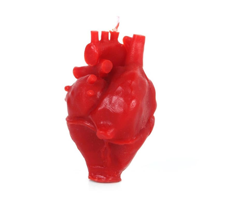 Partilandia Vela Perfumada Corazón rojo de 6x5x9 cm