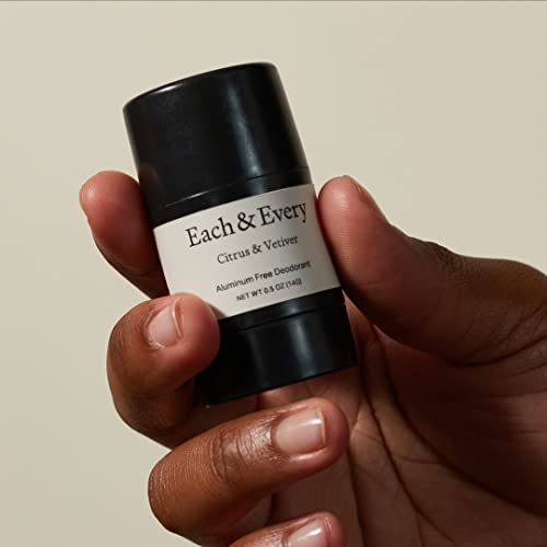 Each & Every 5 Minis Deodorant Starter Set | Aluminum-Free And Ewg Verified | Sensitive-Skin Friendly, Free Of Baking Soda And Alcohol, Plant-Based Packaging | (0.5 Oz, Pack Of 5) #TOP2