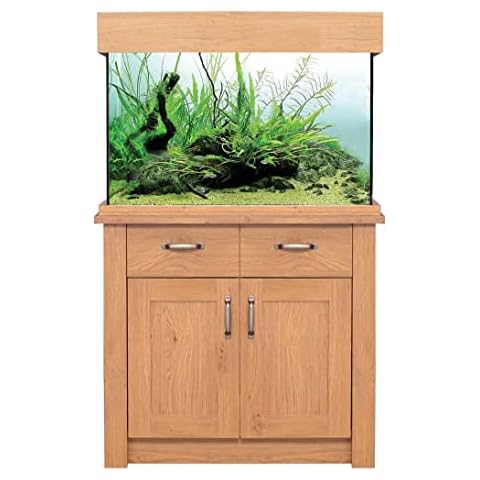 Oak Aquarium Fish Tank with Heater Cover