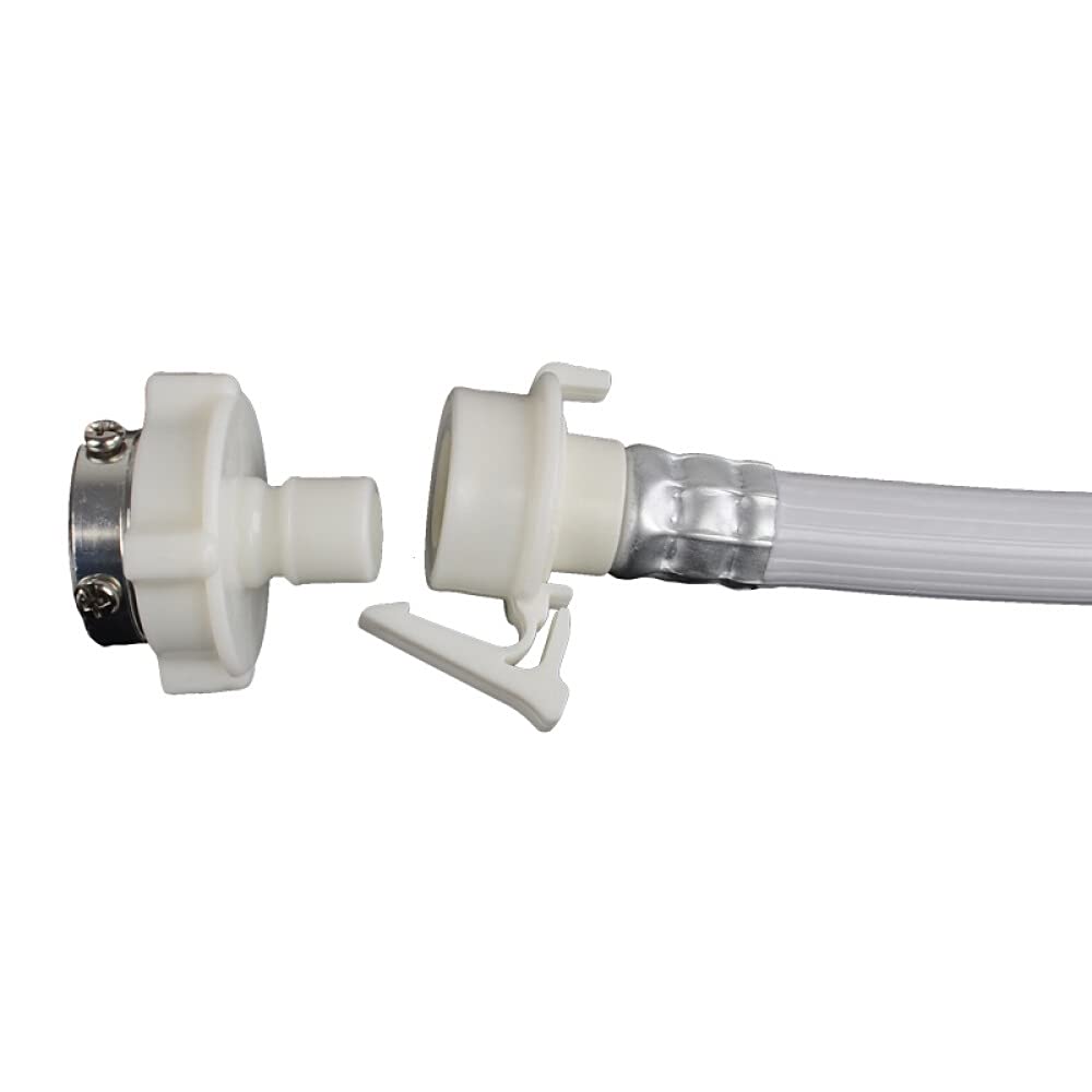 Lavadora Manguera PVC Lavadora Conector Inlet G1 / 2 ", tubo de extensión de la manguera de entrada de agua, tubo a prueba de explosiones engrosados ​​de tres capas, 1,5 m, 2 m, 3 m, 4 m, 5 m, 10 m
