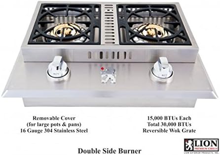 Best of Backyard Double Side Burner LP and Multi-Functional Bin