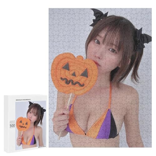 Enako えなこ 18 パズル ジグソーパズル 木製素材 ホーム リラクゼーション かわいい 装飾 贈り物 子供 快適なタッチ 新年 お祭り 大人用 500 PCS