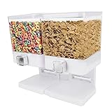 Gardez la table de cuisine bien rangée : stockez les aliments dans un endroit centralisé, éliminant ainsi le besoin de sacs alimentaires encombrants.Le plateau inférieur recueille les miettes et évite les dégâts sur le plan de travail.Le distributeur de nourriture peut être placé sur le comptoir de la cuisine, le garde-manger, etc. pour économiser de l'espace et garder le comptoir propre.