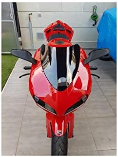 Miniatura 7 de Parabrisas de motocicleta compatible con Ducati 848 1098 1198 S R 2007 2008 2009 2010 2011 2012 2013 Deflectores de pantalla parabrisas humo iridio