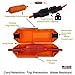 CordSafe Outdoor Extension Cord Safety Cover – Weather resistant, Durable Plug Protector, Indoor & Outdoor Use – Electrical Cord Connection for Holiday and Patio String Lights, Power Tools, Orange 2PK