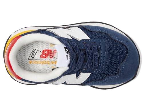 New Balance Kids 237 Bungee Sneaker, NB NAVY/VARSITY GOLD, 5.5 W Toddler (1-4 Years)2