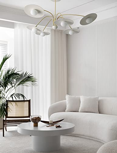 Mooijane New Milk White Glass Ball Chandelier Lighting 6 Heads G9 Led Bulb Fashion Designer Ceiling Modern Satellite 6Light Chandeliers #TOP2