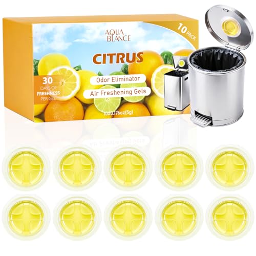 10 Pack Citrus Stick-On Gel Freshener