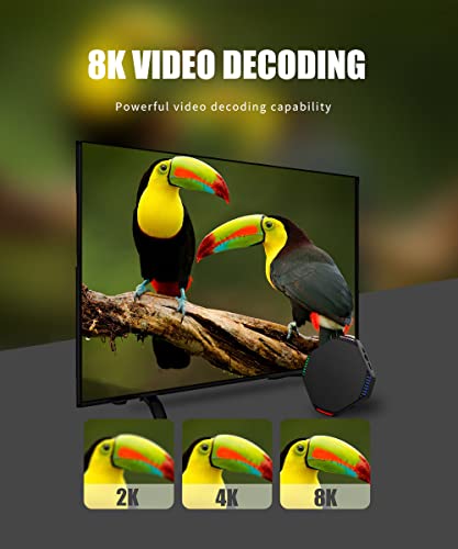 Android 11.0 TV Box, 8 GB + 128 GB, RK3566 Quad Core Smart TV Box Android Media Player Ondersteuning USB 3.0/ 3D/4K/8K/ H.265/2.4G WiFi Set Top TV Box met minitoetsenbord,8gb+64gb - Image 7