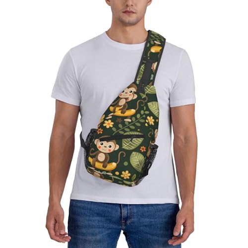 Mochila tipo sling para mujer y hombre, liviana y ajustable miniatura 7