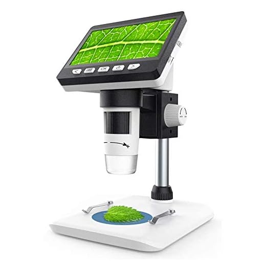 LCD Digital Microscope,CrazyFire 4.3 inch 1080P Full HD 1000x Microscope Camera with 32G TF Card Built in 2600mAh Rechargeable Battery Handled USB Microscope for Kids,Children,Lab,Edu. Windows