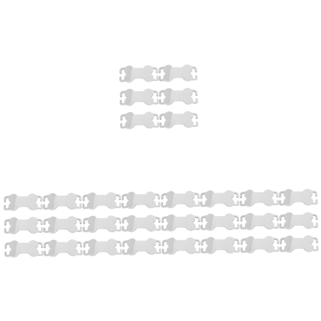 HANABASS 30piezas Placas De Identificación Para Perros Etiquetas De Acero Inoxidable Forma De Hueso Para Mascotas Personalizables y Ligeras Accesorio Para Perros y Gatos