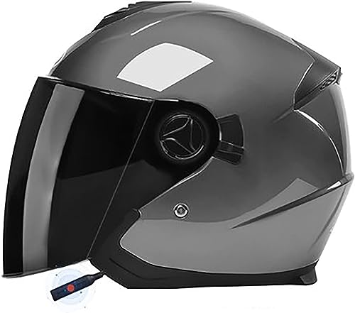 Kcolic Casque Moto Jet Bluetooth L