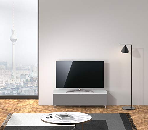 ✅ Pacchetto sonoro – Questo mobile multimediale offre un mobile invisibile dietro il pannello frontale rivestito in tessuto, spazio per componenti home theatre come subwoofer, soundbar o ricevitori AV.