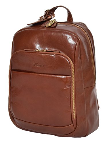 Sac à dos en cuir véritable pour femme élégant et léger idéal pour le travail