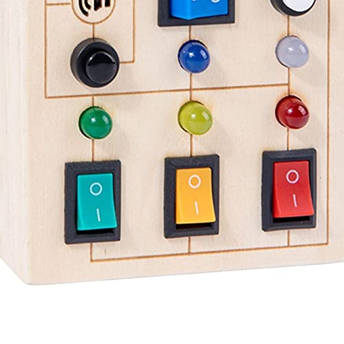 Tablero de Actividades con Interruptor LED Evita Llantos en el Coche de Forma Educativa 3