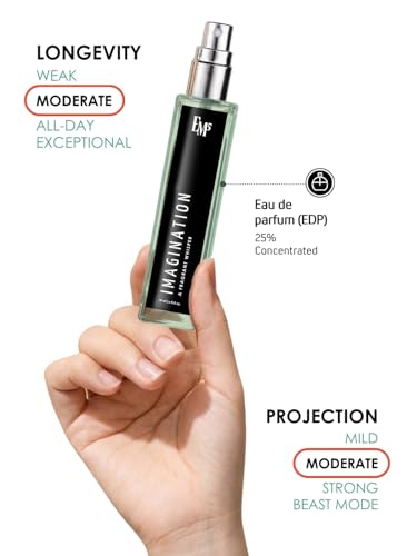 Image of EM5 Imagination Perfume for Men | Citrus Amber Fresh Spricy Fragrance | Eau de Parfum Spray | Luxury Gift for Him | 15 ml