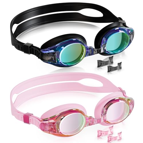 Aegend 2 Pack Kids Goggles, Swimming Goggles for Kids Age...