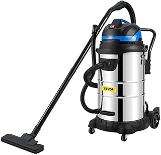 VEVOR Wet/Dry Vacuum, 13.5 Gallon Capacity, HEPA Filtration Automatic Dust Shaking, 1200 W Powerful Motor Dust Collector, Heavy-Duty Shop Vacuum with Attachments, ETL Listed