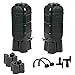 Price comparison product image 2 x 100 Litre Rain Saver Outdoor Slim Line Garden Water Butts Complete With Tanks, Taps, Stands & Filler Kits