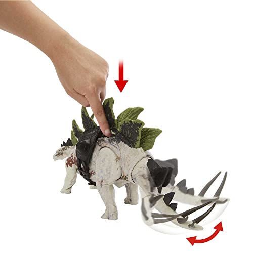 Jurassic World Dominion Gigantic Trackers Stegosaurus Action Figure Toy With Attack Motion & Tracking Gear, Plus Downloadable App & Ar #TOP3