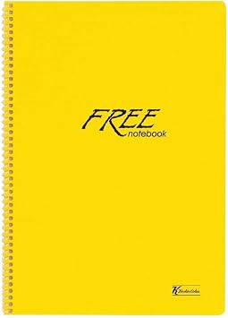 Sharp Color A4 Squared 120 Yp. Free School Notebook with PP Cover Spiral