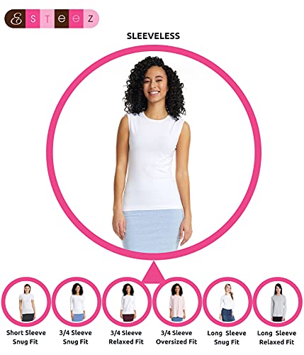ESTEEZ Women's Tank Top Base Layering Camisole Fitted Sleeveless T-Shirt4
