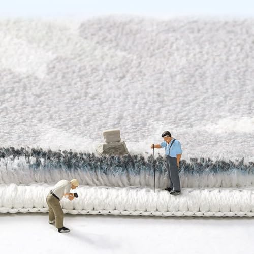 Tapis moderne lavable pour salon avec peluche moelleuse et douce - 4