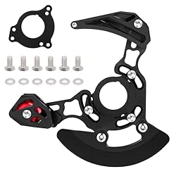 Guía de Cadena de Bicicleta, Protector de Cadena M...: Materiales de alta calidad: el protector de cadena de bicicleta está hecho de aleación de aluminio 7075 ultraligera y de alta resistencia, procesado por CNC de alta calidad. No solo proporciona alta resistencia, sino que también minimiza el peso adic...