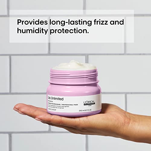 L'oréal Professionnel Liss Unlimited Shampoo & Mask | Provides Long-Lasting Frizz & Humidity Protection| Moisturizing & Smoothing | For Frizzy & Textured Hair Types | With Prokeratin #TOP3