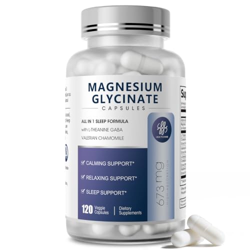 iMATCHME Magnesium Glycinate with L-Theanine, Chamomile & GABA 120 Capsules