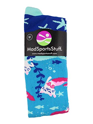 MadSportsStuff Half Cat Half Mermaid - Purrmaid Athletic Over the Calf Socks2